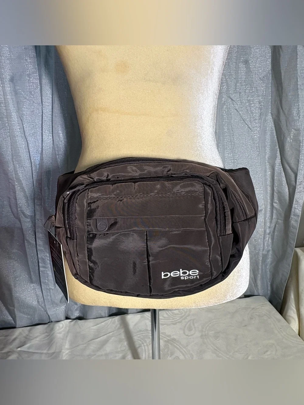 Chocolate brown Bebe waist bag/fanny pack sport bag